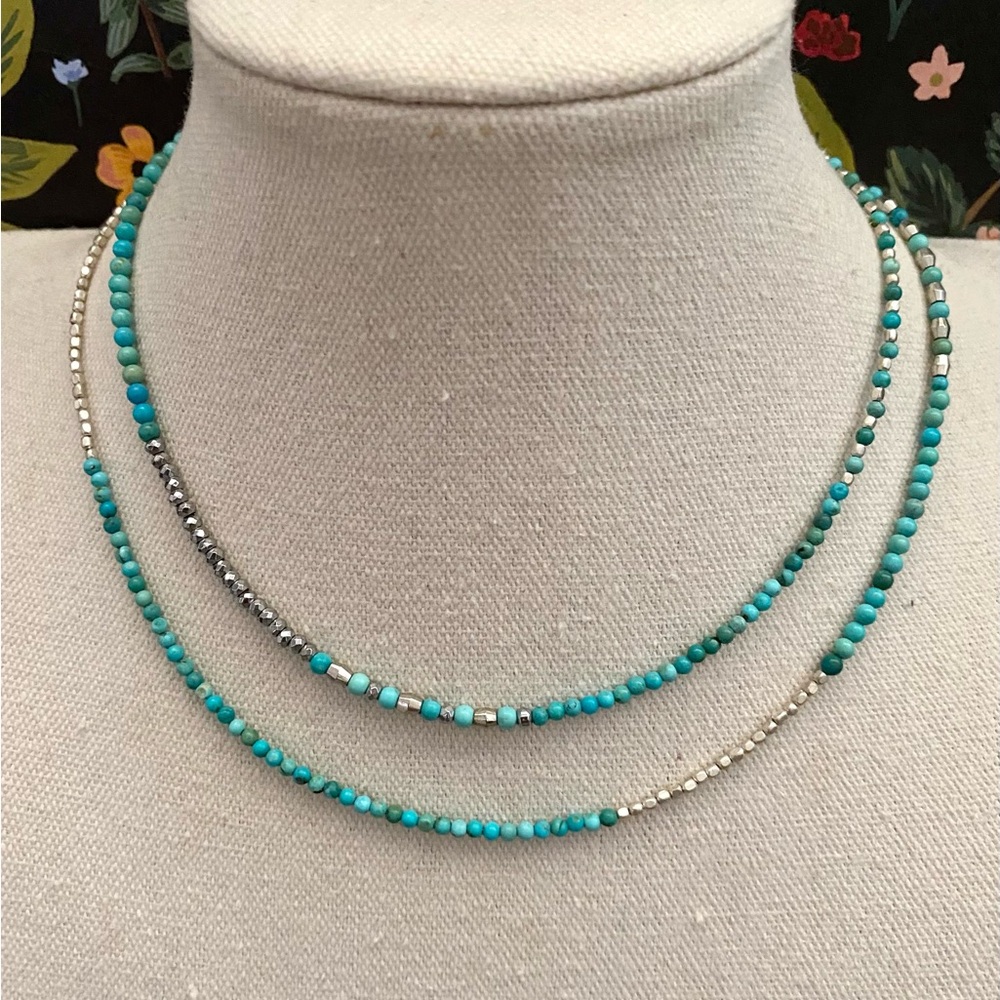 Sundance Turquoise and Silver Beaded Necklace